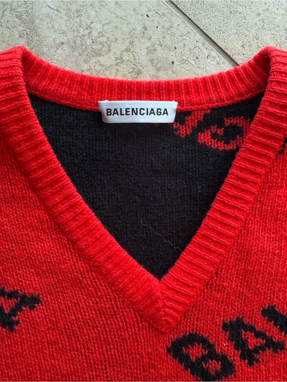 Balenciaga bold red